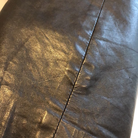 ⭐️ Bill Atkinson Vintage, High Waist Lined Cowhide Leather front pocket trousers - Picture 7 of 11